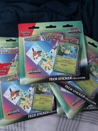 Prismatic Evolutions Tech Sticker Collection Leafeon
